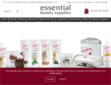 Tablet Screenshot of essentialbeautysupplies.co.uk